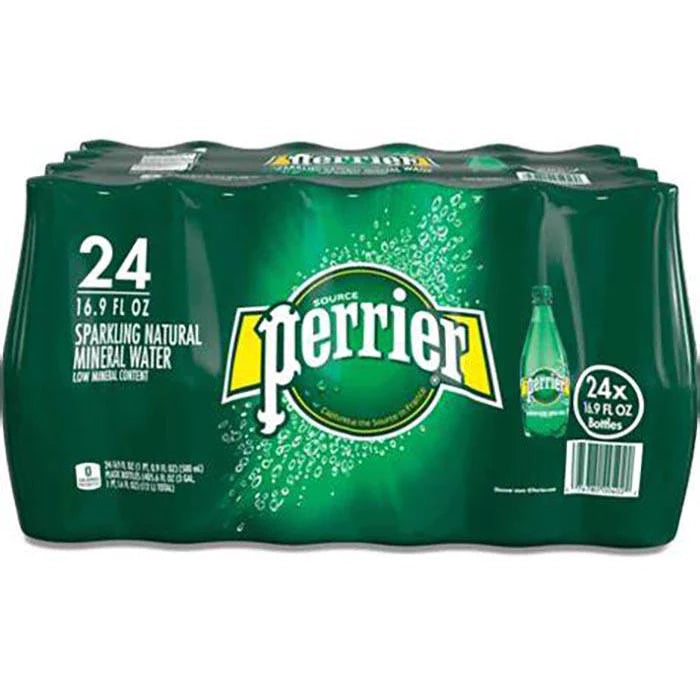 PERRIER SPARKLING WATER PLASTIC 24X500ML