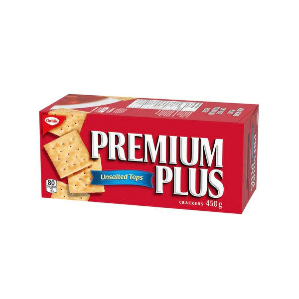 PREMIUM PLUS UNSALTED CRACKERS 450GR Mia Food Service