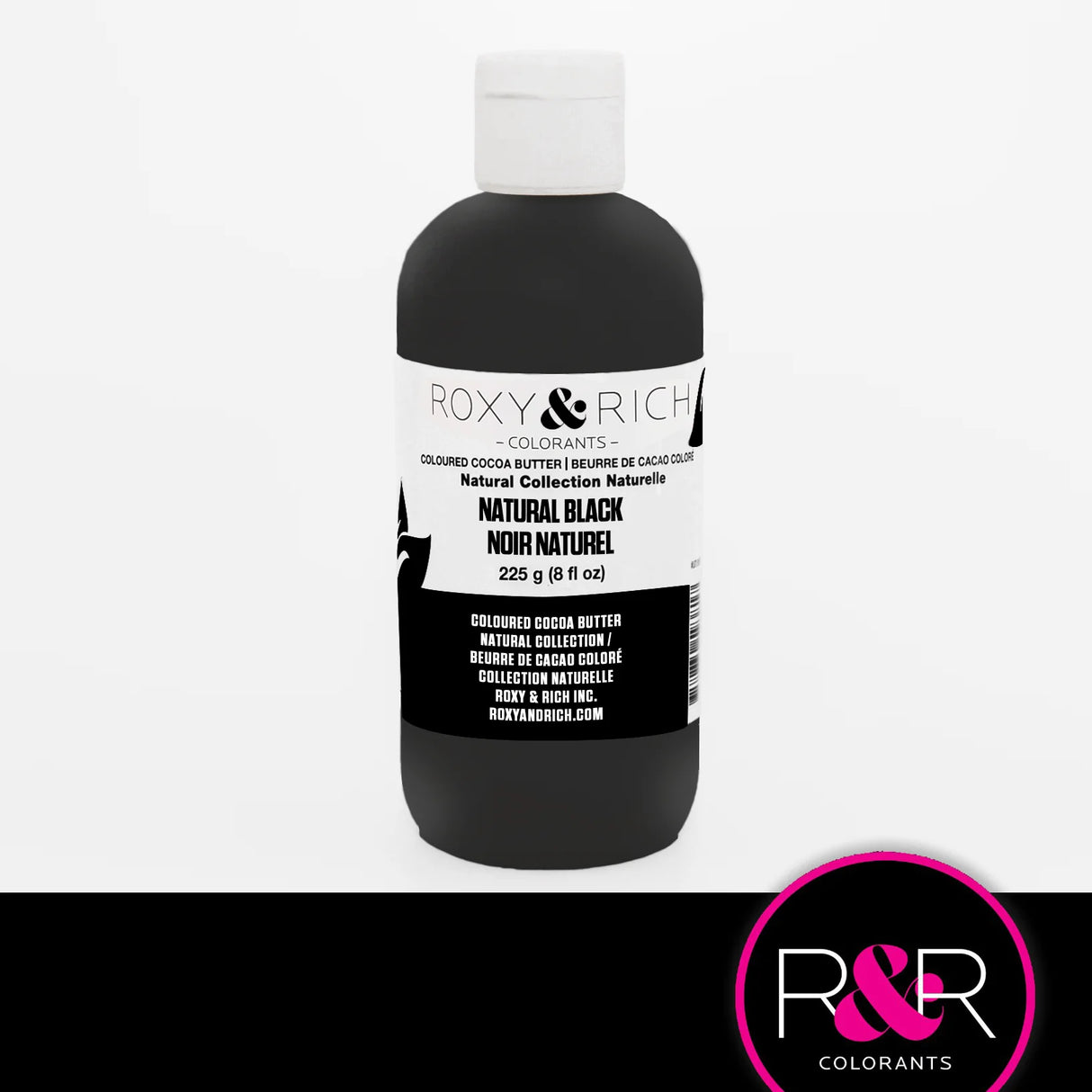 ROXY & RICH BLACK NATURAL COCOA BUTTER 225GR