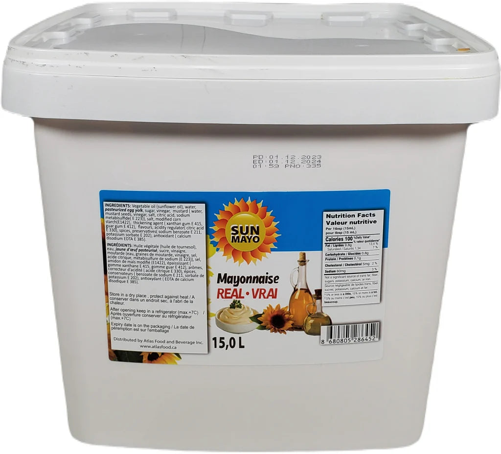 SUNMAYO 72% MAYONNAISE 15L