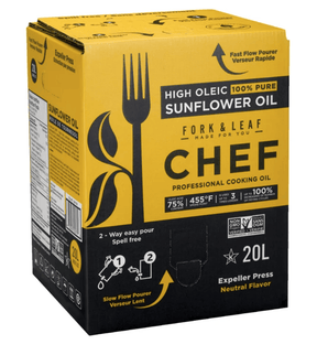 Mia Food Service FORK & LEAF 100% PURE HIGH OLEIC SUNFLOWER OIL 20L FORK & LEAF 100% PURE HIGH OLEIC SUNFLOWER OIL 20L