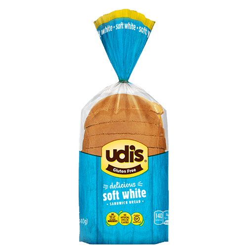 UDIS GLUTEN FREE WHITE SOFT BREAD 6X680GR