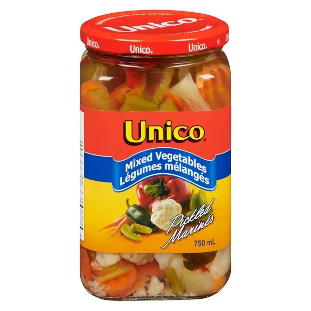UNICO GIARDINIERA MIXED VEGETABLES 750ML