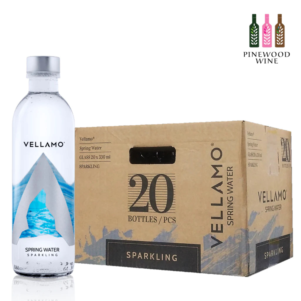 VELLAMO SPARKLING SPRING WATER GLASS 20X330ML