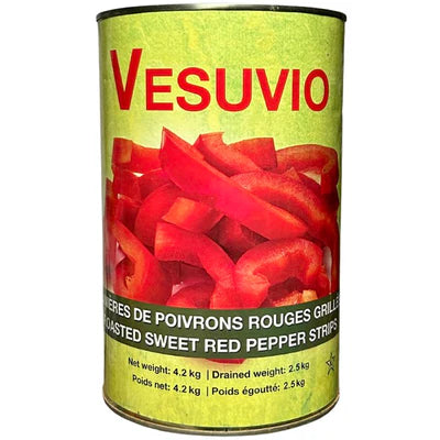 VESUVIO ROASTED RED PEPPER STRIPS 4.2KG