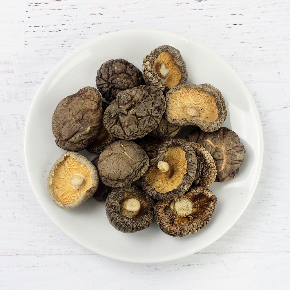 24K WHOLE DRIED SHIITAKE MUSHROOMS 454GR