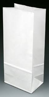 14LB WHITE PAPER BAGS 500EA Default Title