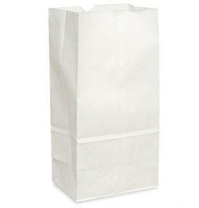 20LB WHITE PAPER BAGS 500EA Default Title