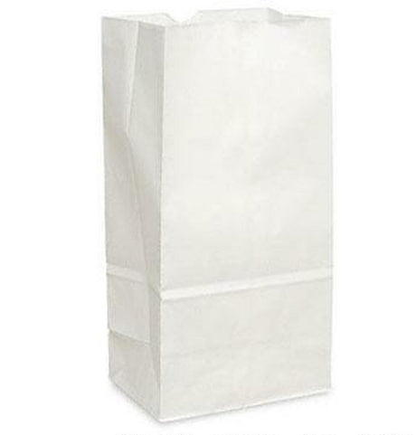 20LB WHITE PAPER BAGS 500EA Default Title