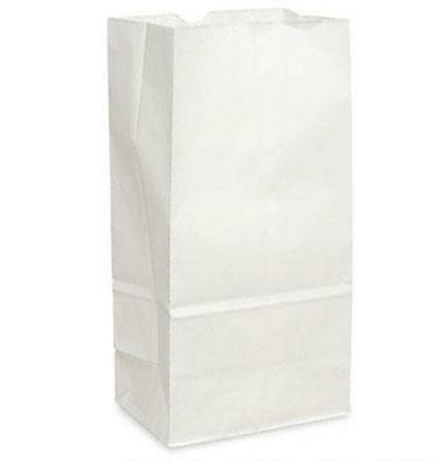 20LB WHITE PAPER BAGS 500EA Default Title