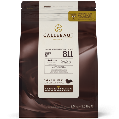 CALLEBAUT 54% DARK CALLETS 2.5KG