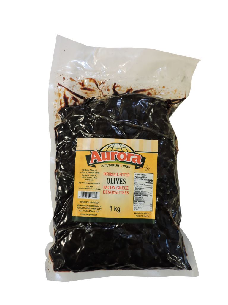 AURORA INFORNATA PITTED OLIVES 1KG Default Title