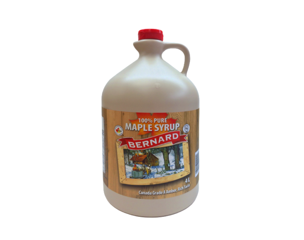 BERNARD PURE CANADA GRADE A AMBER MAPLE SYRUP 4L
