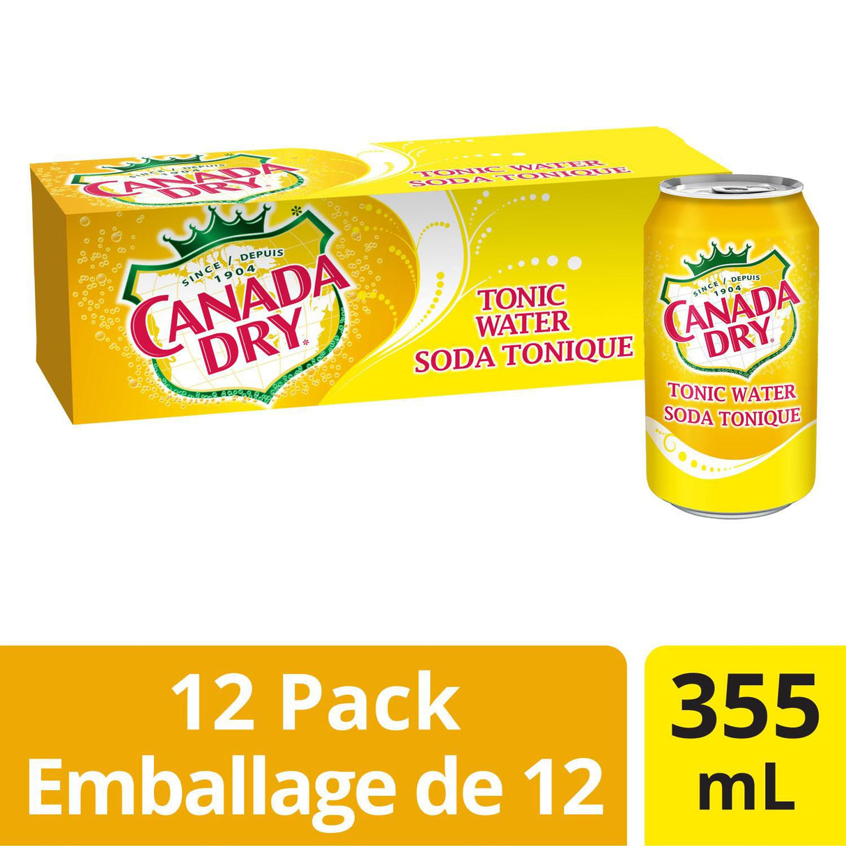 CANADA DRY TONIC WATER 12X355ML