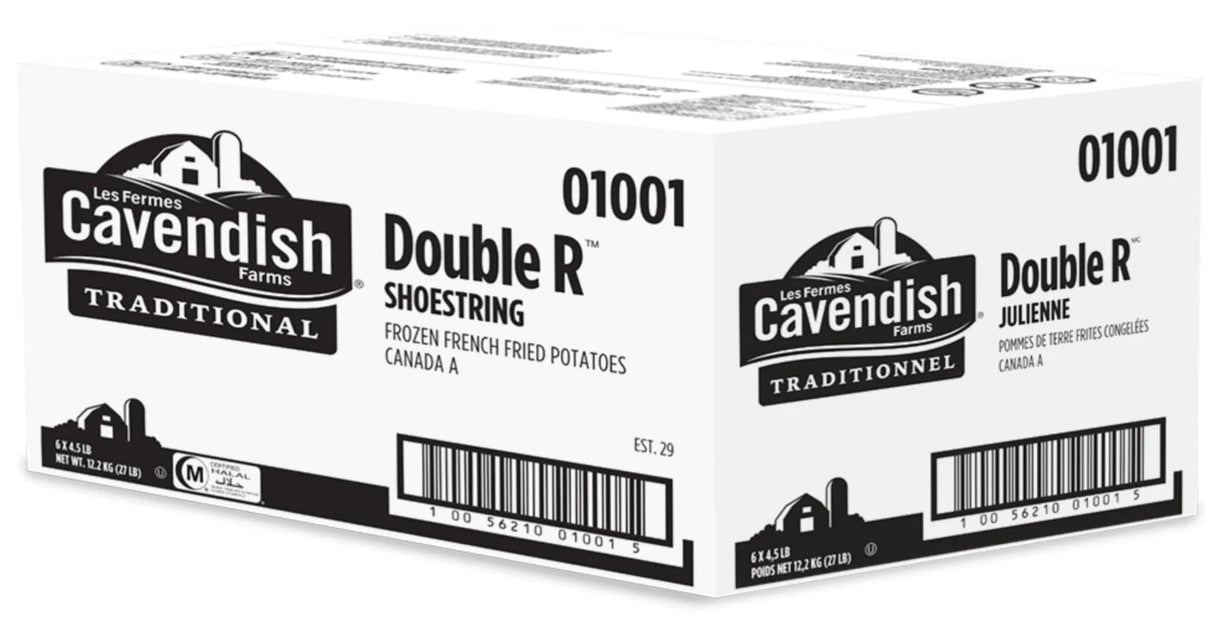 CAVENDISH SHOESTRING FRIES 6X4.5LB