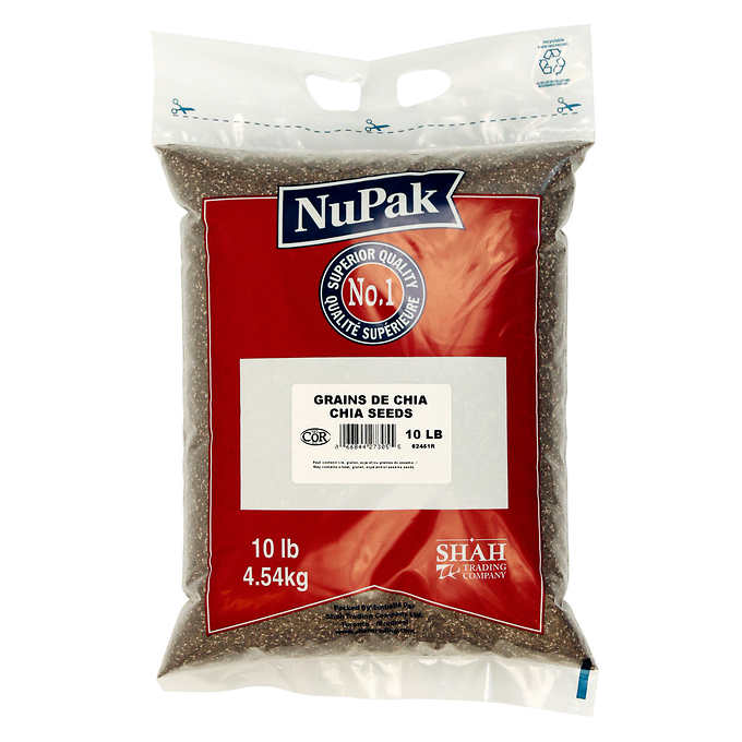 NUPAK CHIA SEEDS 4.54KG