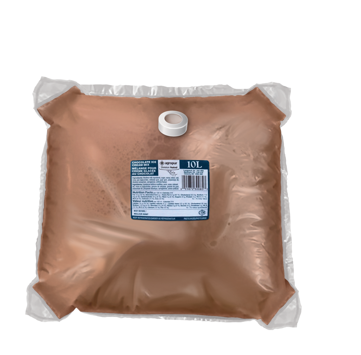 AGROPUR CHOCOLATE SOFT SERVE MIX 10L
