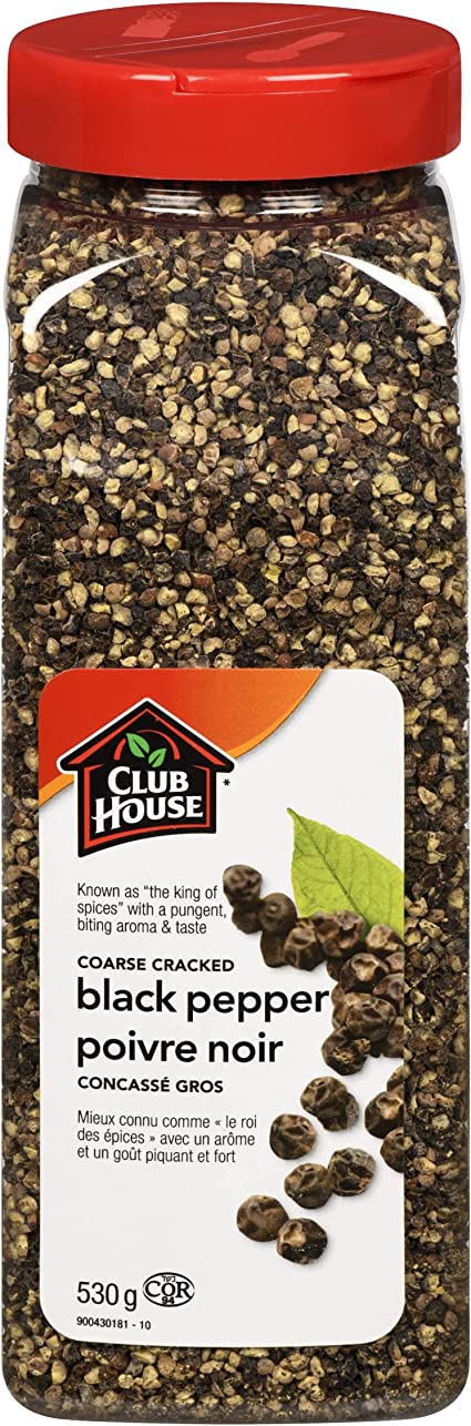 CLUB HOUSE BLACK PEPPER COARSE 530GR