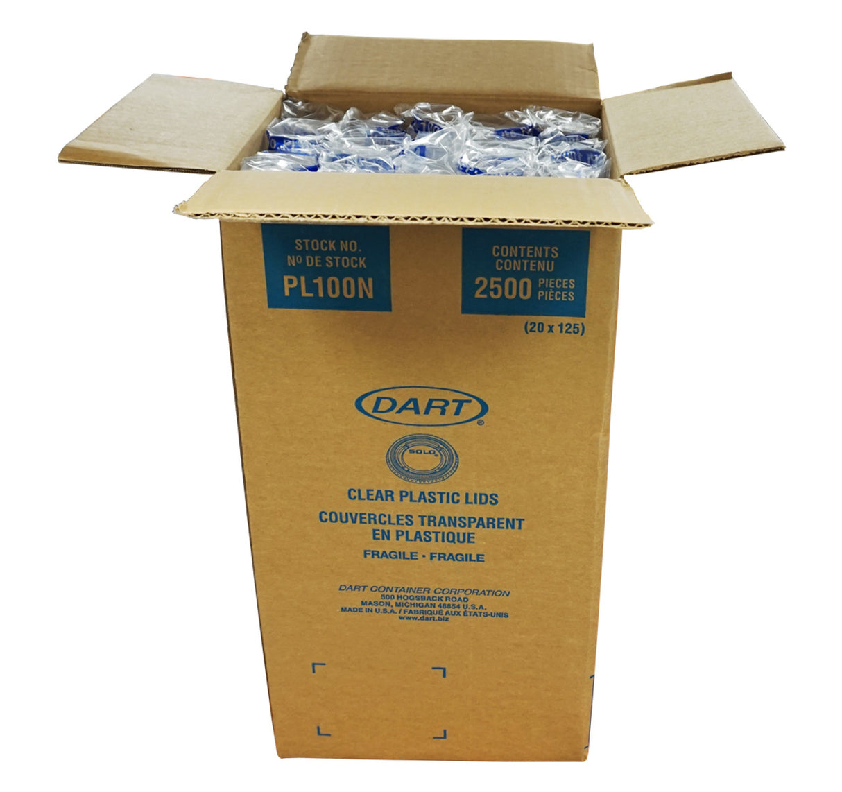 DART 1OZ PORTION LIDS 20X125EA