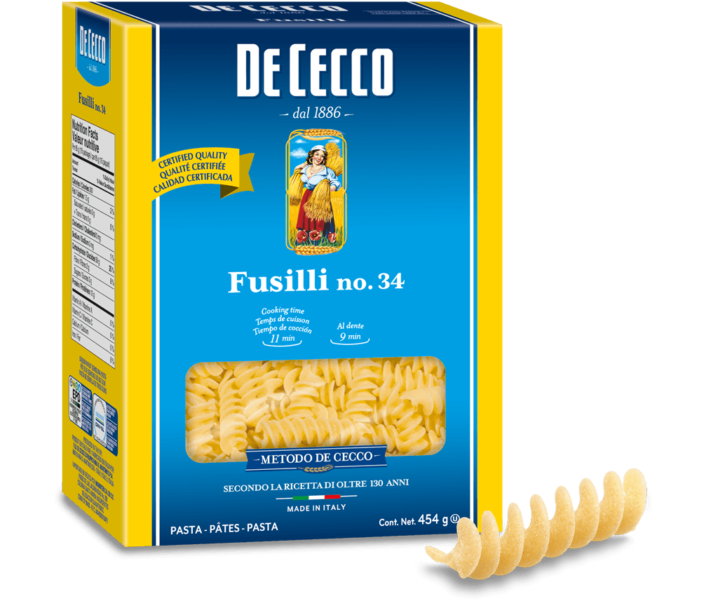 DECECCO FUSILLI #34 PASTA 12X454GR