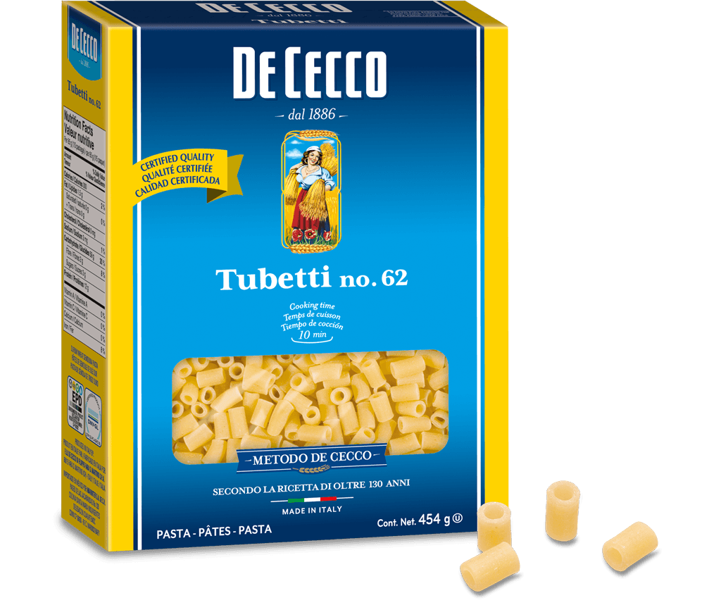 DECECCO TUBETTI #62 PASTA 20X454GR