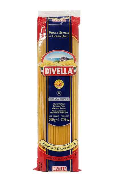 DIVELLA SPAGHETTI #8 PASTA 24X500GR