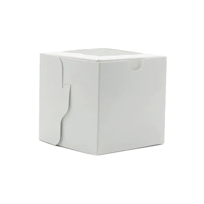 EB 4X4X4 CUPCAKE BOXES WITH WINDOW 1PK 100EA