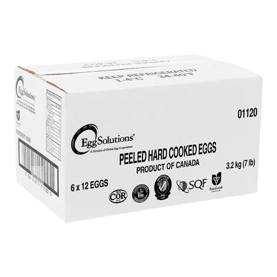 EGG SOLUTIONS PEELED HARDBOILED EGGS 6X12EA