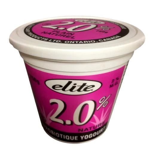 ELITE NATURAL PROBIOTIC YOGURT 2% 750GR