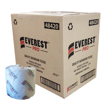 EVEREST 2PLY TOILET PAPER 48X420SHEETS