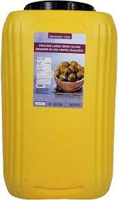 EXCELLENT CHEF CRACKED LARGE GREEN OLIVES 12KG