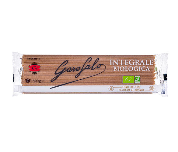 GAROFALO ORGANIC WHOLE WHEAT SPAGHETTI #5-9 PASTA 24X500GR