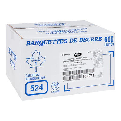 GAY LEA WHIPPED BUTTER POTS 600X4.5GR