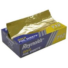 REYNOLDS 9" GOLD FOIL POP UP SHEETS 200EA