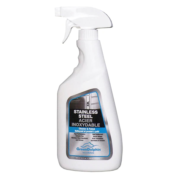 GREEN DOLPHIN STAINLESS STEEL CLEANER & POLISH SPRAY 750ML