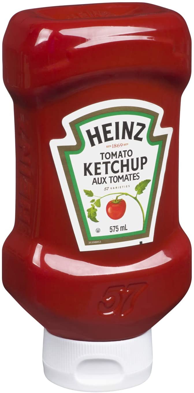HEINZ KETCHUP UPSIDE DOWN SQUEEZE 575ML