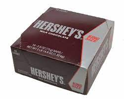 HERSHEYS KING SIZE MILK CHOCOLATE BARS 18X73GR