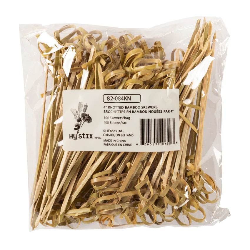 HY-STIX 4" BAMBOO TWISTS 10X100EA