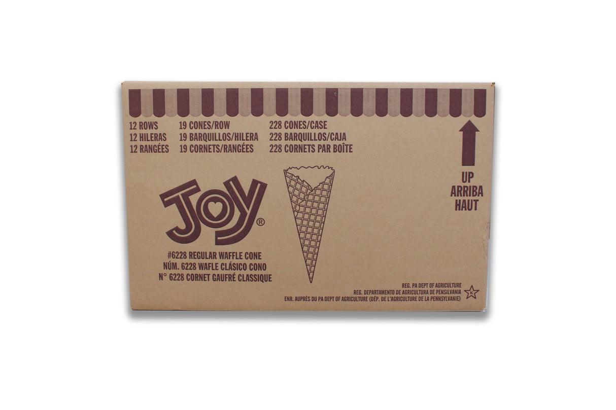 JOY #6180 REGULAR WAFFLE CONES 180EA