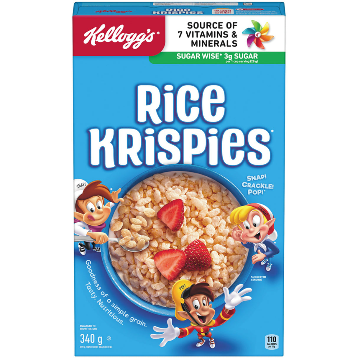 KELLOGGS RICE KRISPIES CEREAL 340GR