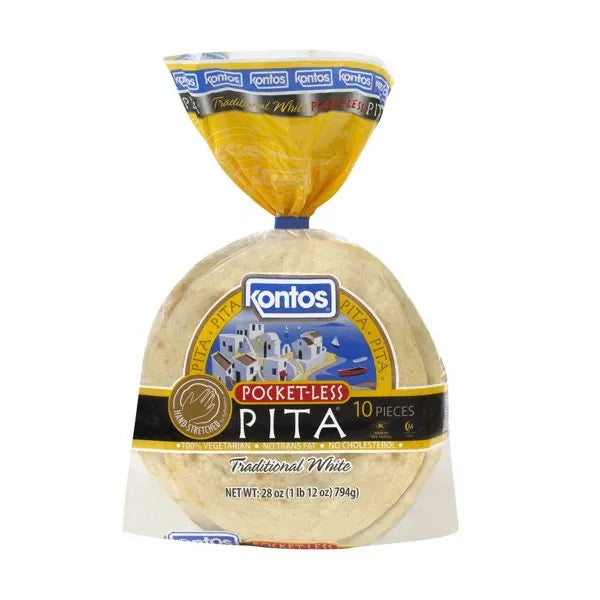 KONTOS 7" GREEK PITA BREAD 12X10EA