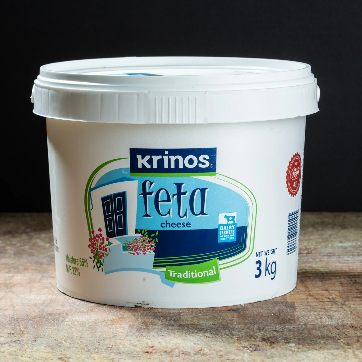KRINOS TRADITIONAL FETA CHEESE 3KG – Mia Food Service