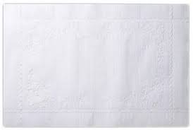 LAPACO 9.5X14.5 PLACE MATS WHITE LINEN 1000EA