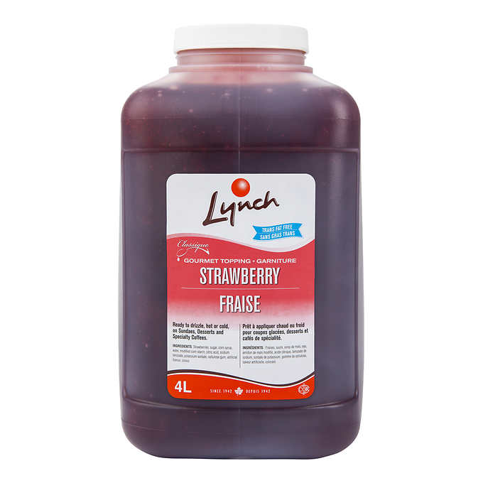 LYNCH STRAWBERRY SAUCE TOPPING 4L
