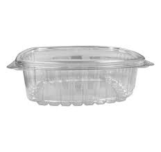 NUVO 24OZ NS-24 CLEAR HINGED CONTAINERS 200EA