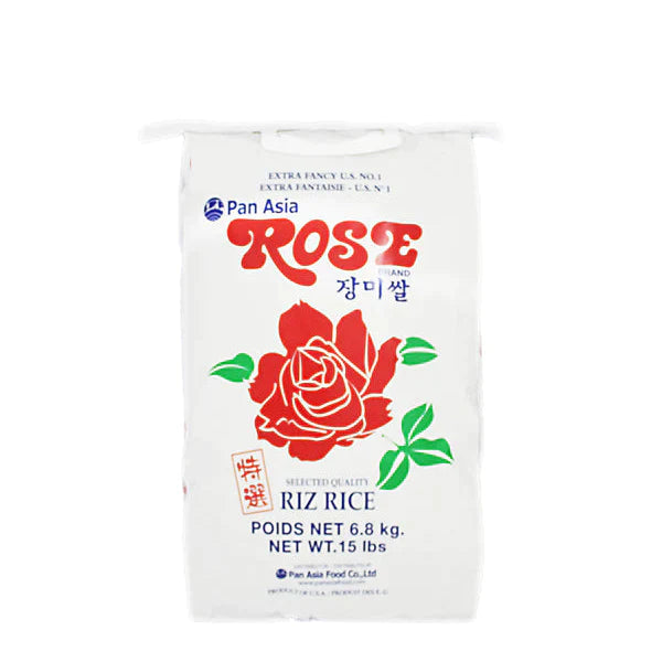 PAN ASIA ROSE EXTRA FANCY RICE 15LB – Mia Food Service