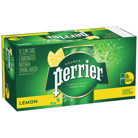 PERRIER LEMON SLIM CANS 30X250ML Default Title