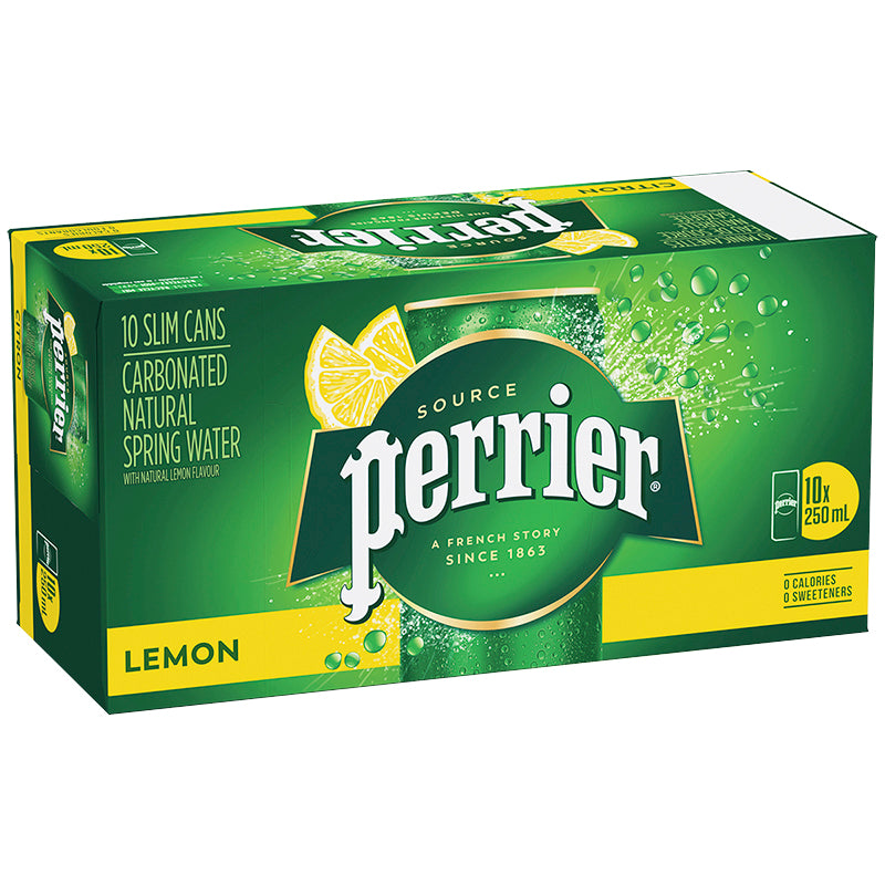 PERRIER LEMON SLIM CANS 30X250ML Default Title
