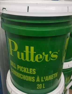 PUTTERS DILL PICKLES 20L