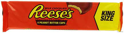 REESES KING SIZE 4 PEANUT BUTTER CUPS 24X79GR
